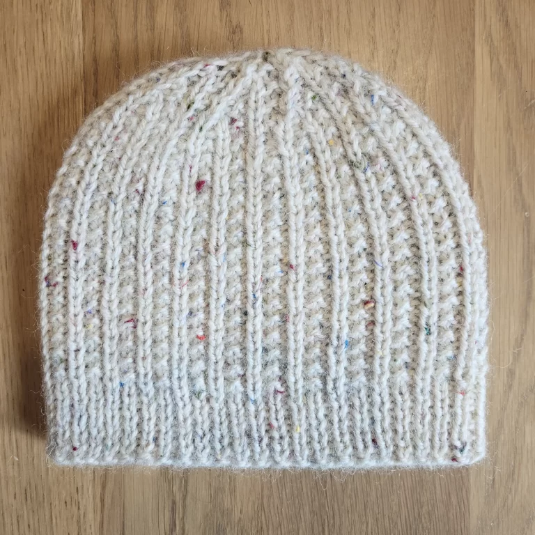 Beaded Ribbed Beanie